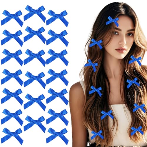 Pinzas mini azul para el cabello paquete 20 piezas miniatura 1