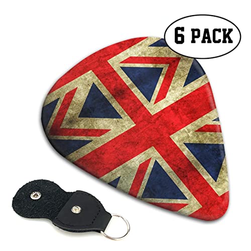 Ensemble de 6 médiators de guitare drapeau britannique vintage pour guitare acoustique, guitare électrique, basse… - Les Beatles, Paul McCartney, John Lennon, RIngo Starr, George Harrison Ensemble de 6 médiators de guitare drapeau britannique vintage pour guitare acoustique, guitare électrique, basse… – Image 3