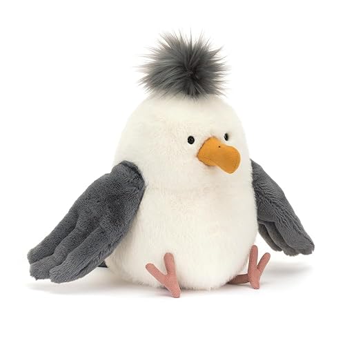 Jellycat Chip Seagull Stuffed Animal, 10 inches - Bird Plush Toy - Classic Children's Gift