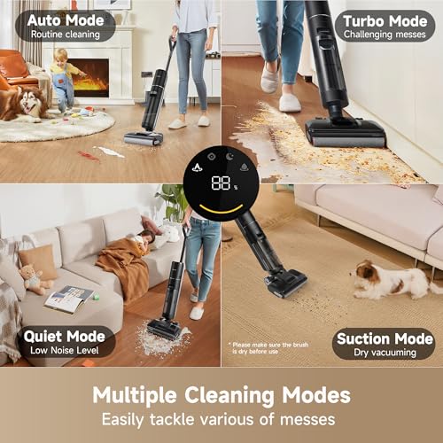DREAME H12 Pro FlexReach Wet Dry Vacuum Cleaner, 0 Tangle Cordless Vacuum Mop All-in-One for Hard Floors, 180° Lie-Flat Floor Cleaner Machine with 194°F Hot Self-Cleaning, 50Mins Runtime by DREAME - Image 7