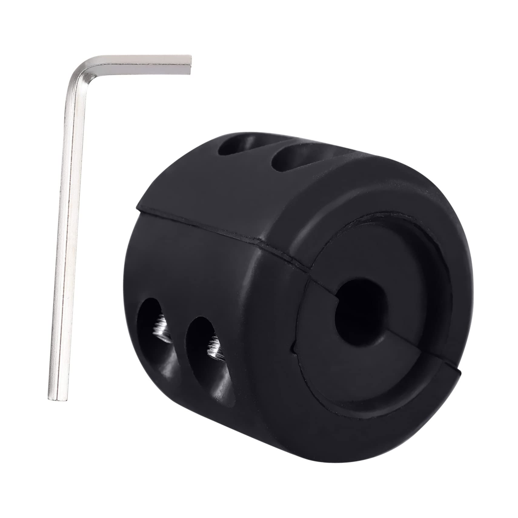 Butée de Crochet Protection Solide Prolongeant la Vie du Crochet Treuil en Caoutchouc Noir pour Câble de Treuil ATV Utv Compatible Cordes Synthétiques