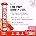 Zipfizz Daily Energy Drink Powder, Fruit Punch, 20 Pack 3-in-1 Sustained Energy, Rapid Hydration, and Essential Vitamins Sugar-Free Electrolyte Powder Contains Vitamin B-12 & Antioxidants