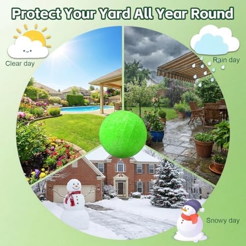 LTDNB Cat Repellent Outdoor & Indoor, Natural Peppermint Oil Cat Deterrent Balls Outdoor Indoor Keep Cats Off Yard Garden Lawn and Chew 10Pack (Green) — view 5