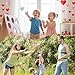 EYxsaxenk Valentines Heart Bean Bags for Tossing - 12Pcs Conversation Heart-shaped Bean Bag Toss Game for Kids Nylon Bean Bag Toy Indoor Outdoor Toy Toddler Holiday Family Party Throwing Game Supplies