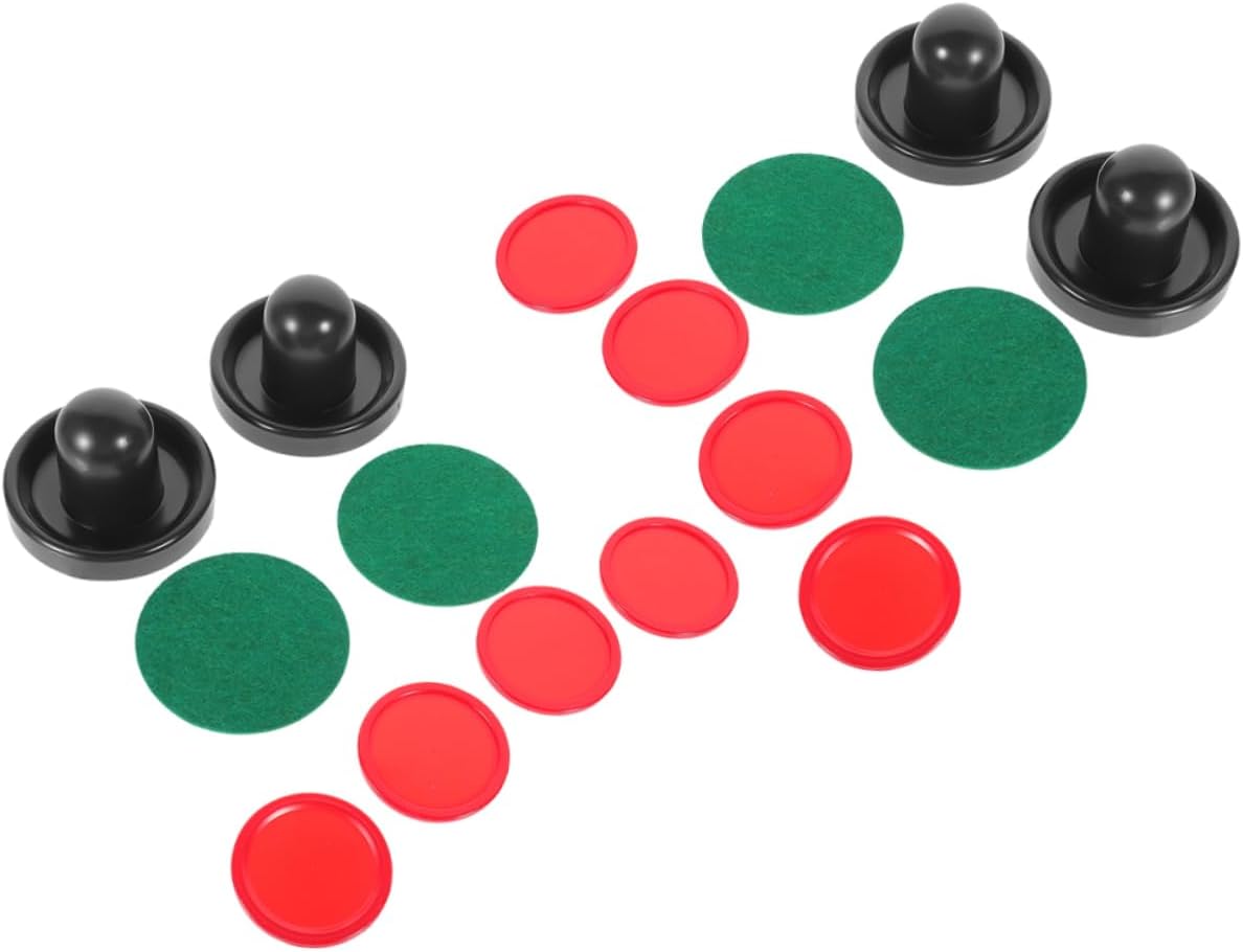 8sets Soft Hockey Pucks for Boys and Girls Hockey Pucks Pusher Paddles Replacement
