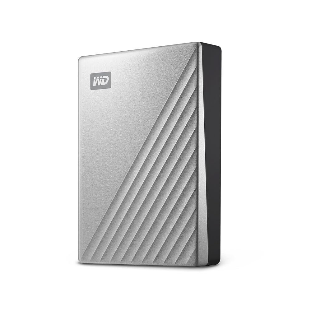 WD 4To My Passport Ultra pour Mac Disque Dur Externe Portable, Parfait pour sauvegarde et stockage, Prêt pour Mac, Format compact Sauvegarde et protection par mot de passe, Boîtier métallique épuré