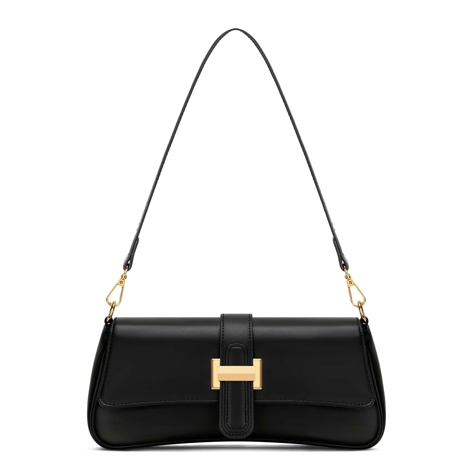 KKXIU Shoulder Bag for Women Small Hobo Handbag Mini Retro Clutch Purses Trendy Classic Underarm Crossbody Bag with Zipper Closure, Vegan Leather, Removable Strap