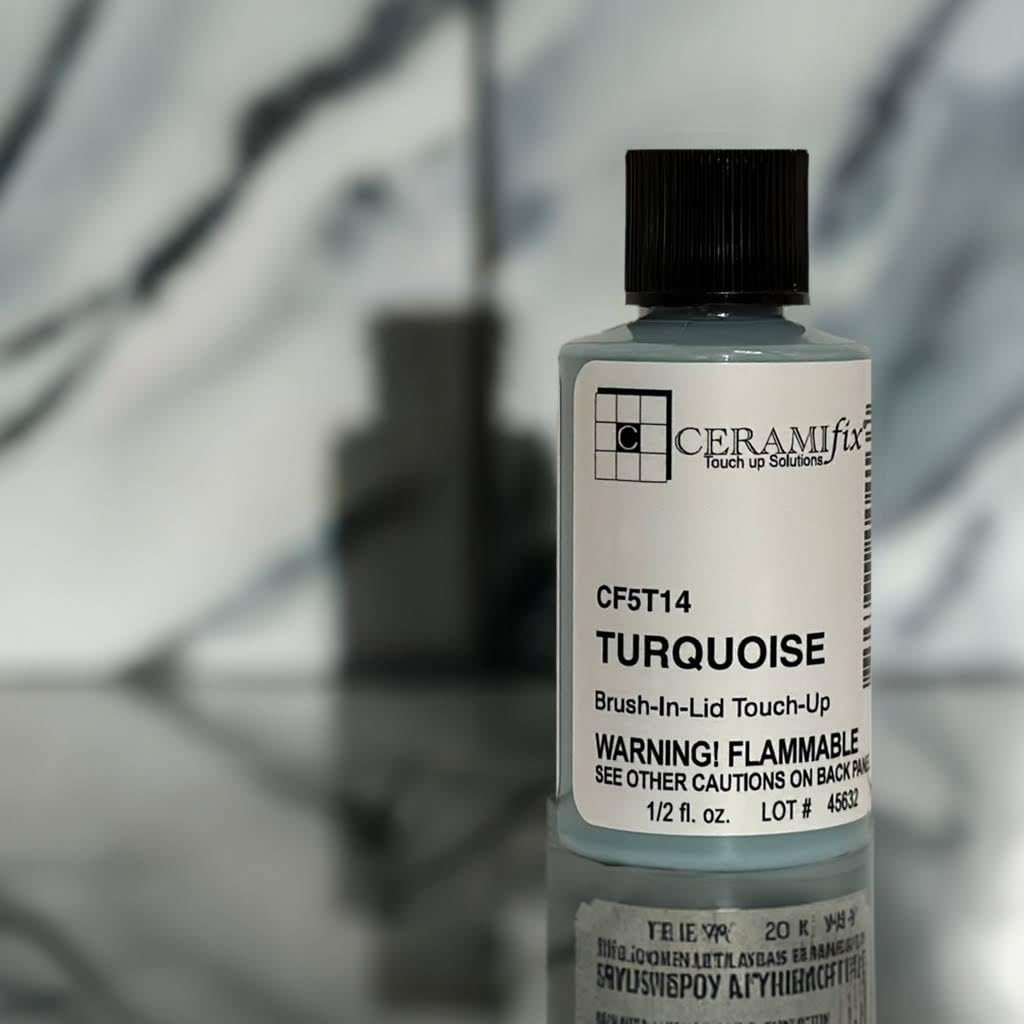 Ceramifix .5 oz Turquoise Touch up Paint for Tile, Appliances and More
