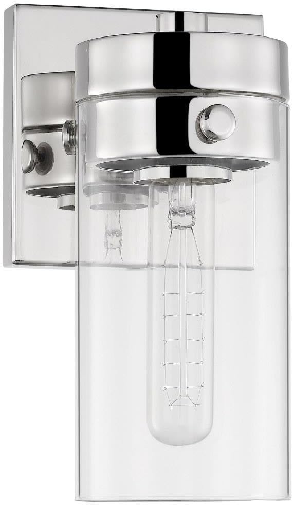 Nuvo 45923676314 Intersection One Light Vanity, Polished Nickel