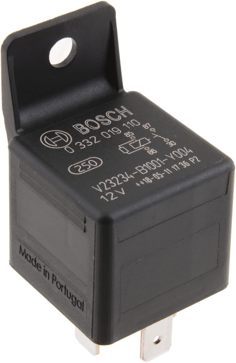 BOSCH 0332019110 Normal Open Mini Relay - 4 Pins, 12 V, 30 A - Single