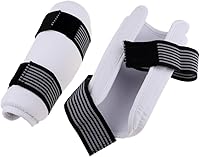 Vista 4 de LoveinDIY Kickboxing Elbow Guards Karate Training Boxing Arm for Youth Adult