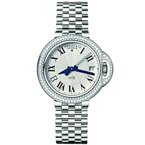 Bedat & Co Women’s No.8 Diamond 36.5mm Steel Bracelet & Case Automatic Silver-Tone Dial Watch 828.041.600