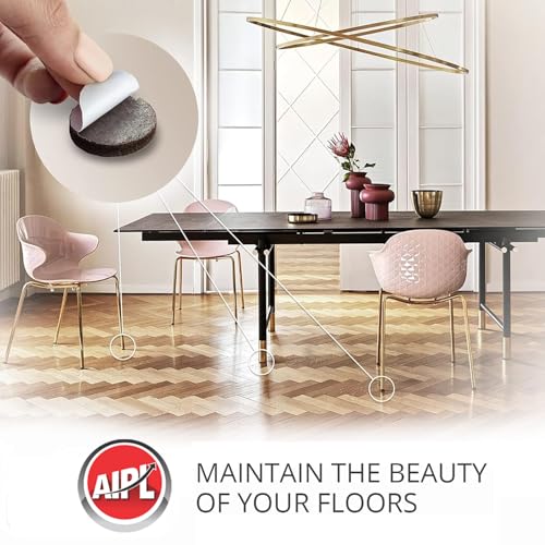 Image of AIPL Premium Furniture Pads Floor Protector - Chair Pads for Wood Floors - Best for Hardwood Floors - Protect Your Hard Floors - Pack of 3