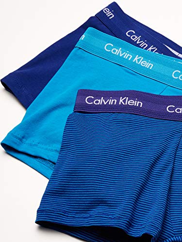 Image of Calvin Klein Men's Polyester Classic Solid Trunk (Pack of 3)
