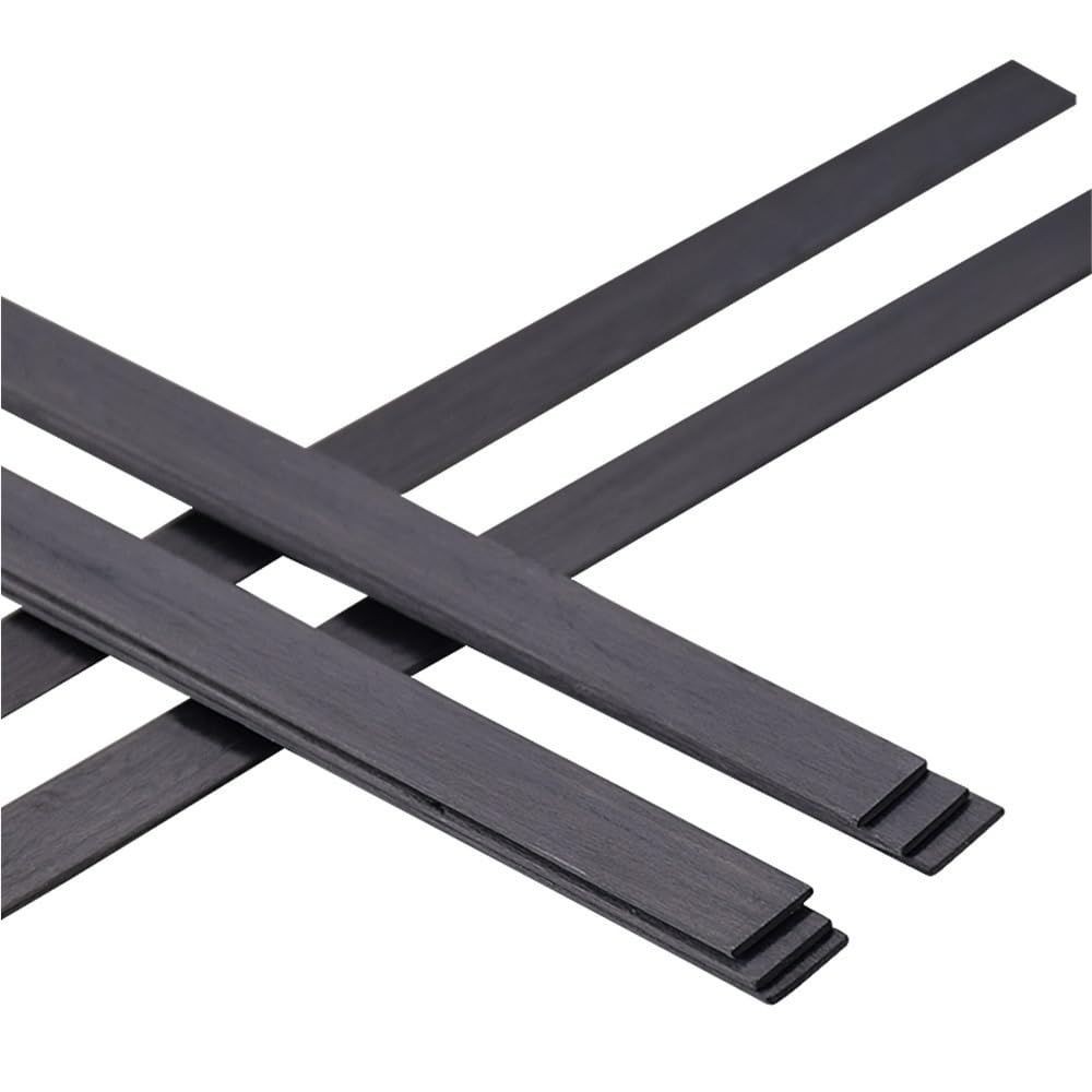 2 szt. Arkuszy z włókna węglowego 500 mm - Płyty z włókna węglowego o wysokiej sztywności do budowy modeli(4.0x6.0x500mm)