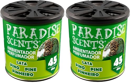 PARADISE SCENTS Paradise PER80122 Perfumador Lata Gel Pino 100 g (Paquete de 2)