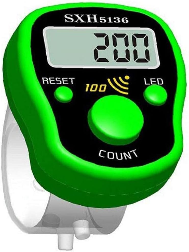 Digital Electronic Round Electronic Line Finger Ring Number Marker LCD Tally