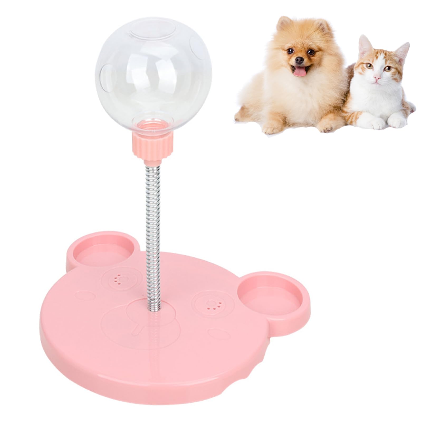 DtgEcd Wobbly Dog Treat Toy, Wiggling Treat Toy for Dogs Swinging Slow Feeder, Pet Snack Ball