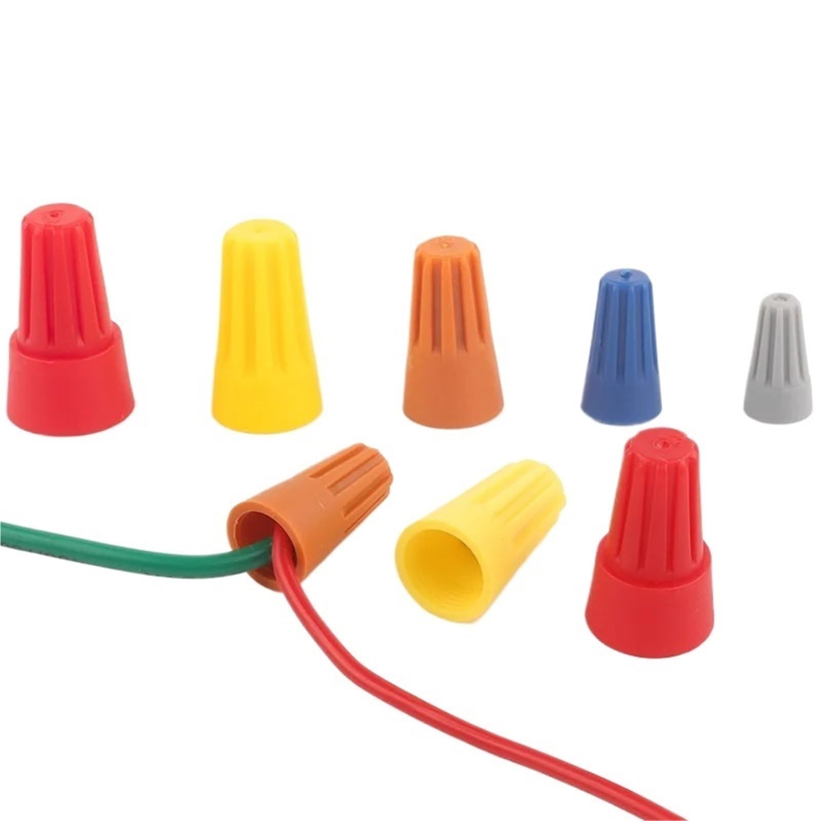 Wire Caps 1Set/330pcs Fast Wire Connector P1 P2 P3 P4 P6 Electrical Insulated Twist Crimp Terminal AWG22-10 Nut Spring End Cap Rotating Splicing