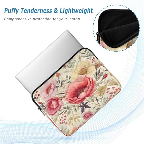 Funda para portátil 13-14 pulgadas con diseño floral impermeable miniatura 5