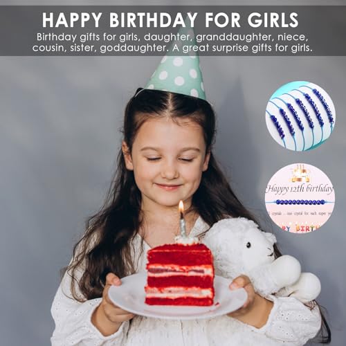 SNORSO Birthday Gifts for Girls, 7th - 13th Happy Birthday Bracelet for Teen Girl Birthday Jewelry Girl Birthday Present, Tiny Crystals Bracelets Birthday Gift Ideas for Daughter Niece Granddaughter4