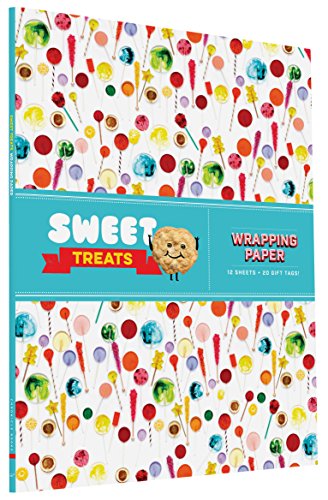 Sweet Treats Wrapping Paper: 12 sheets + 20 gift tags!