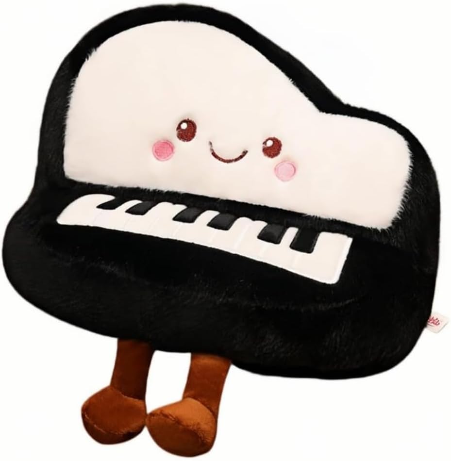 13 inches inches Black Piano Plush Plush Pillows Musical Soft Plush Rock Star Plush Guitar Instrument Stuffed Instrument Gift for Kids Birthday Gifts
