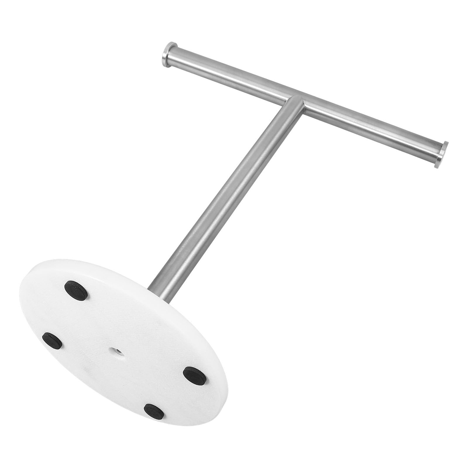 Toallero de pie de acero inoxidable con base estable de mármol 1