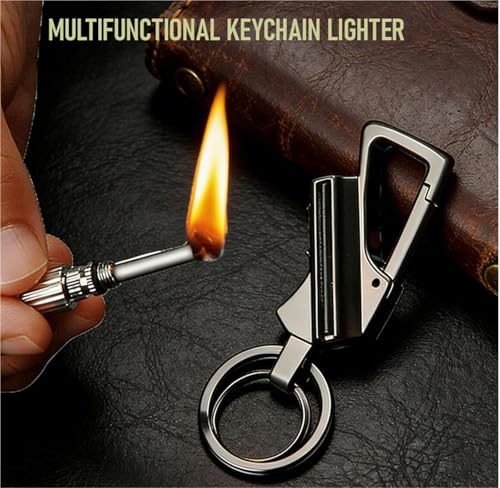 Encendedor metálico con llavero 2 unidades miniatura 2
