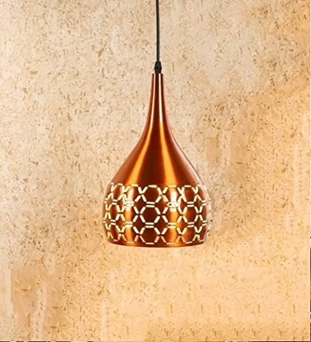 kinis Decorative Hanging Lamp/Pendant Lamp/Ceiling Light to Décor Home/Living Room/Bedroom/Office/Dining/Cafe/Restaurants, Teen Cutting, Copper (Pack of 1, with Bulb)-image-30