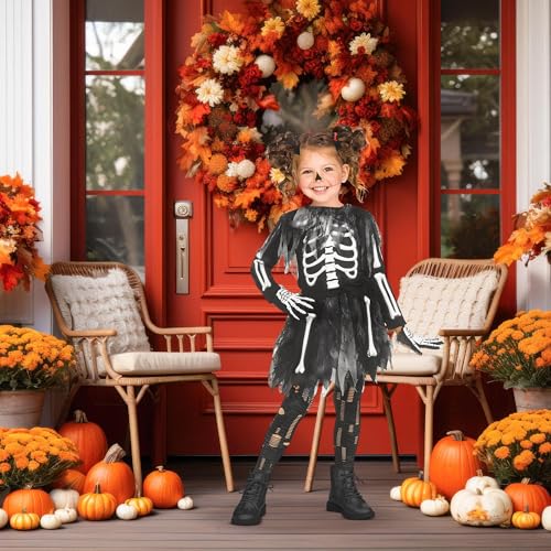 Disfraz Skele-Girl para Niñas Pequeñas miniatura 4