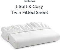 Vista 410 de King Fitted Bed Sheet - Bottom Single Fitted Sheet Only - Ultra-Soft Hotel Luxury Bedding w/ 8-16 Inch Deep Pockets - Breathable, Cooling & Wrinkle