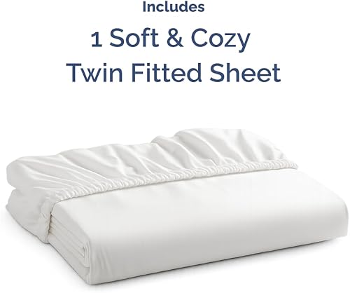 Miniatura 410 de King Fitted Bed Sheet - Bottom Single Fitted Sheet Only - Ultra-Soft Hotel Luxury Bedding w/ 8-16 Inch Deep Pockets - Breathable, Cooling & Wrinkle