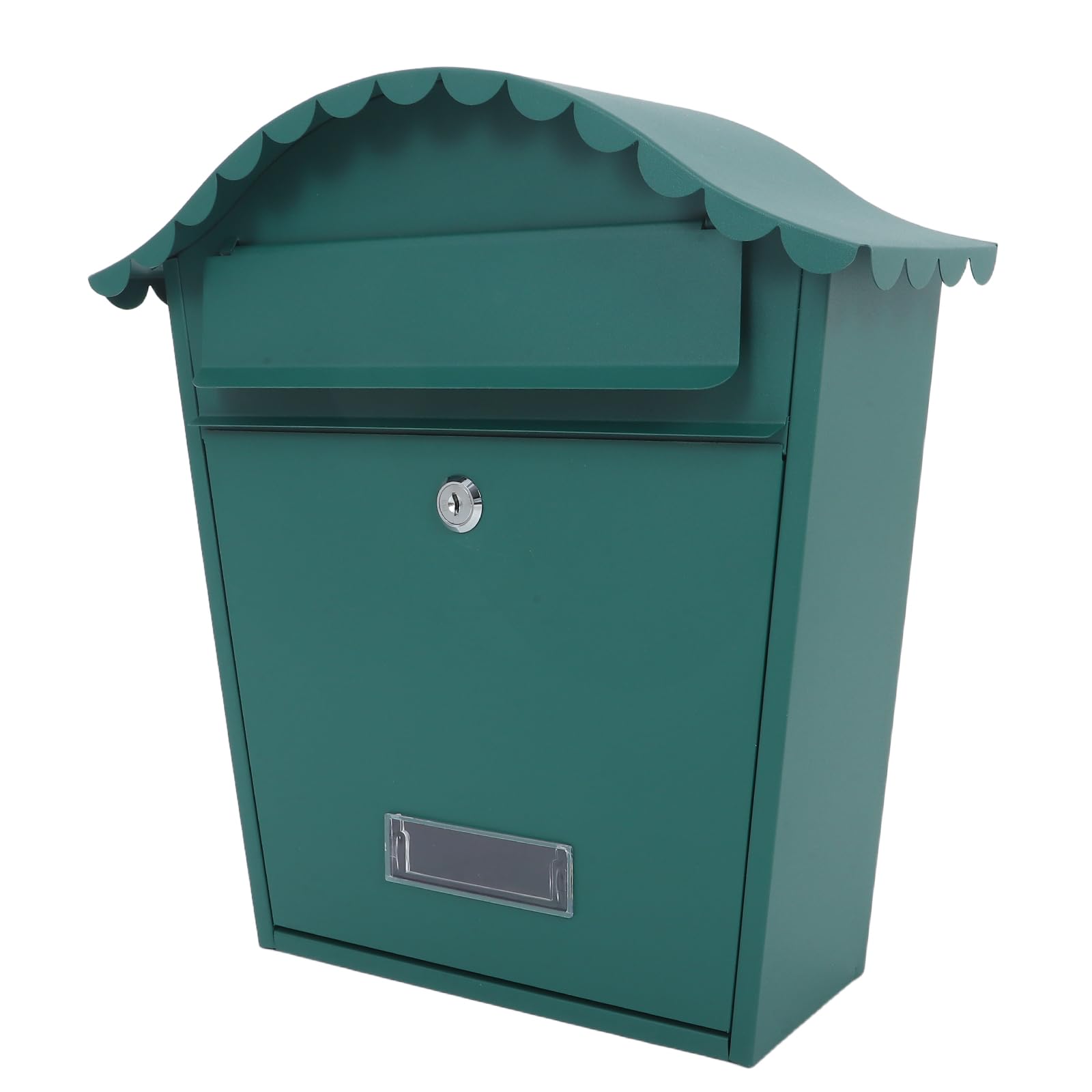 Boîte aux lettres verte Alipis pour jardin et mur extérieur de maison avec fermeture à clé
