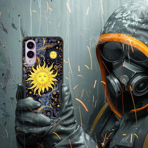 ZQLPLZR Magnetic for Galaxy S25 Edge Case,[Compatible with MagSafe] [Military Grade Drop Protection] Heavy Duty Shockproof Phone Case for Samsung Galaxy S25 Edge 2025,Sun Moon Stars - image 7