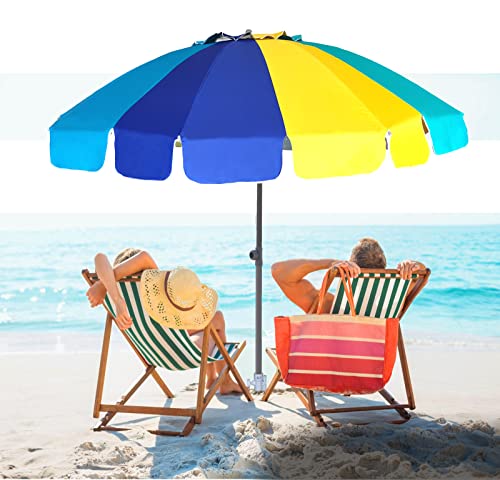 Ammsun TS71017 7.5Ft Heavy Duty High Wind Beach Umbrella thumb #5