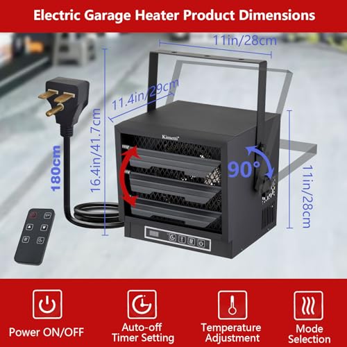Mheomtme 4800W/240V/60Hz Electric Garage Heater thumb #1