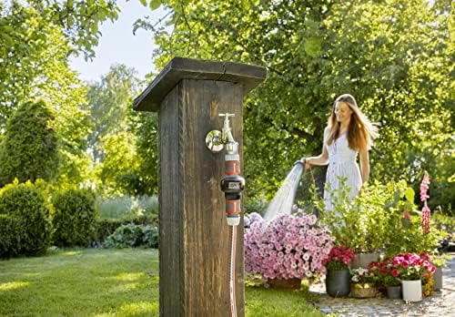 Gardena AquaCount water meter: For tracked water consumption, four operating modes, rotatable display, battery-operated, UV-resistant and frost-proof (18350-20)