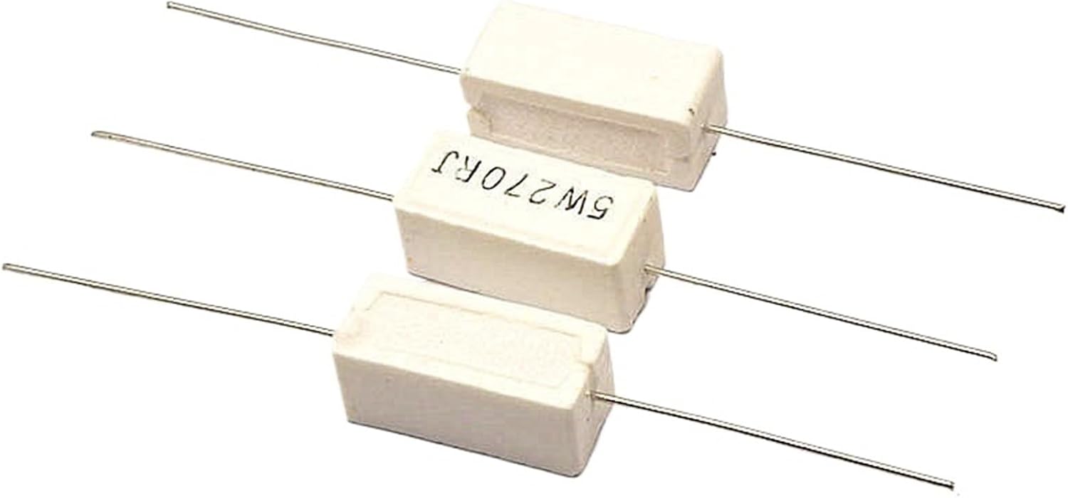 10PCS/LOT 5W 10R/15R/22R/33R/47R/51R/100R/120R/200R/300R/330R/470R/510R/ 5% Cement Resistor 5W51R Cement Resistors Resistance(51R-Cement)