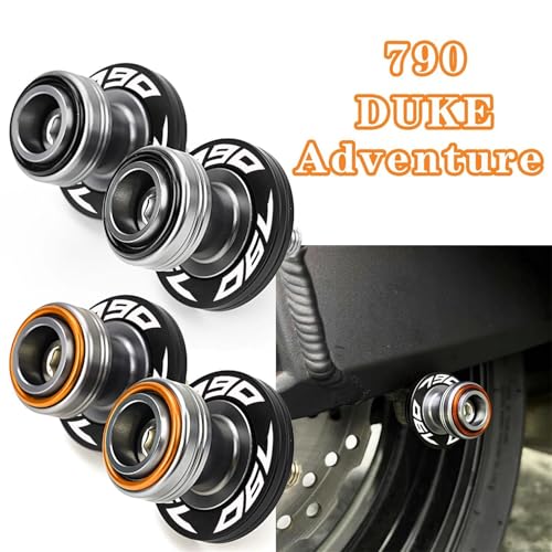 Carretes basculante M10 para KTM Duke 790 y Adventure con tapas de válvula para neumáticos 2