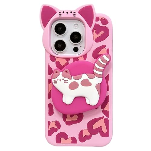 Jetyon iPhone 13 pro max �p �P�[�X �L���[�g�ȔL���`�[�t ���I�p�[�h�� �X�^���h�t���V���R���X�}�z�P�[�X �h? �X�}�z����������ی�