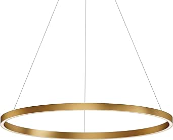 ET2 Lighting E52726-GLD Groove - 35W 1 5CCT LED Pendant-1.25 Inch Tall and 32 Inch Wide, Finish Color: Gold