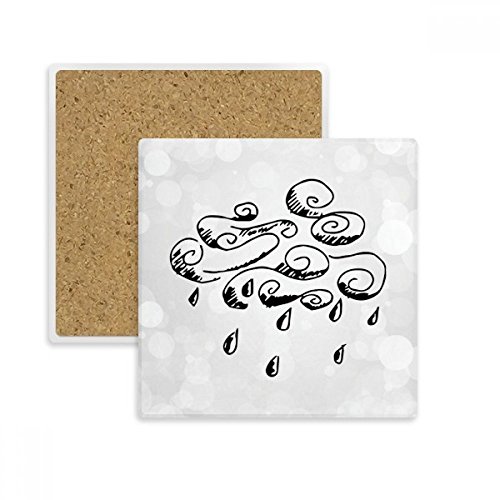 Cadeau de boissons original avec ce porte-absorbant imprimé nuage