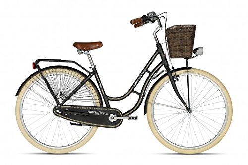 Kellys Arwen Dutch Black : vélo de ville hollandais rétro et confortable pour cyclisme urbain