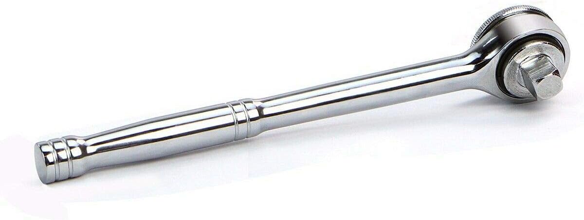 1/2" inch Drive Ratchet Round Head w/Polished Handle DIY Auto Hand Tool NEW,Jikkolumlukka