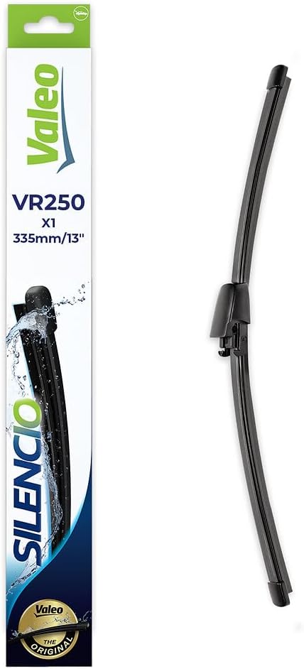 Silencio Wiper - VR250 - High Performance, Superior 360 Degrees Visibility, Easy Installation Original Flat Blade 335mm - Rear - 1 Wiper Blade - 574300