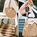 Angyape Gold Beach Keychain Cute Starfish Pearl Seashell Keychain Bag Charms Purse Charms Summer Travel Gifts for Women