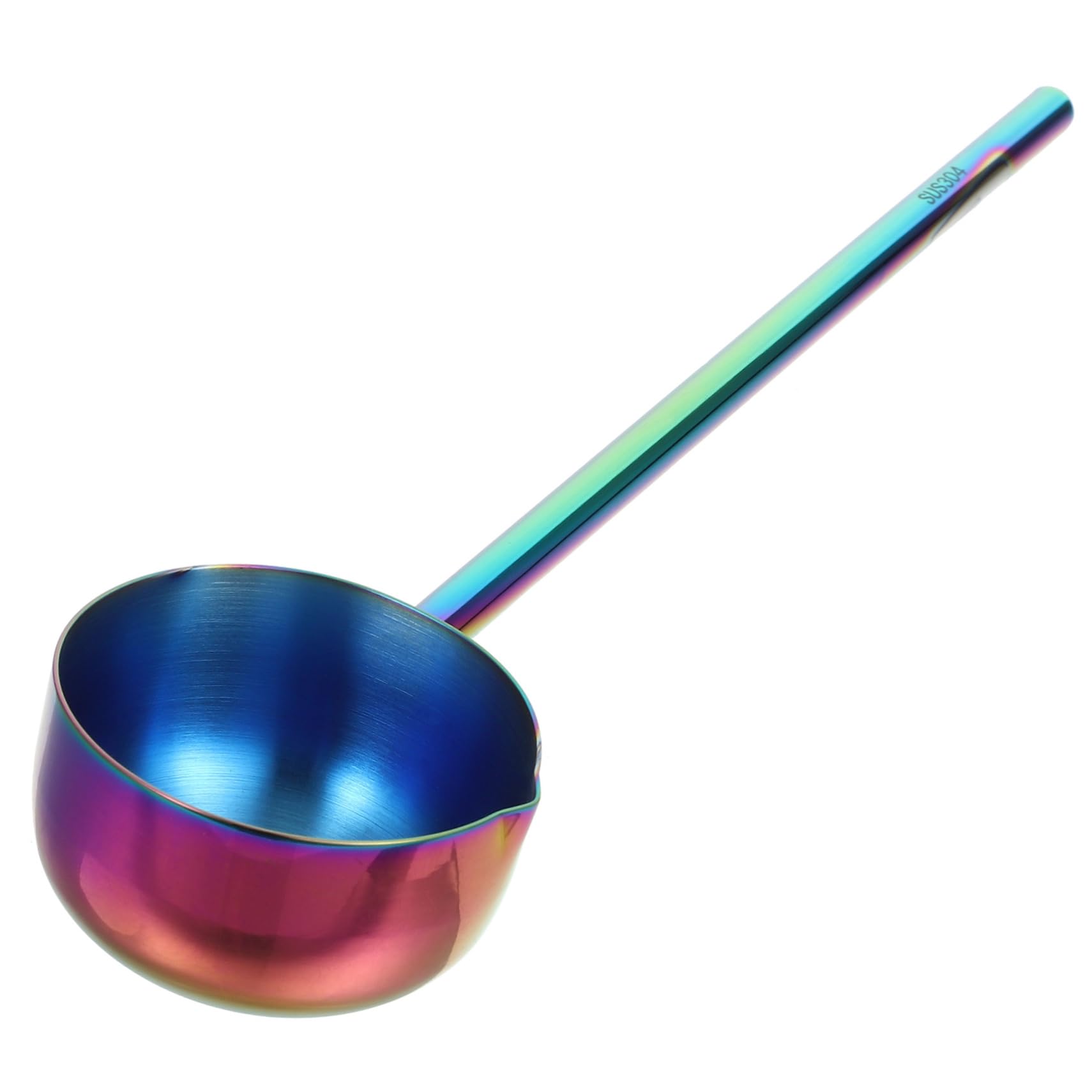 5 Piezas Cuchara De Acero Inoxidable Cucharón De Metal Cucharones De Cocina Para Olla Cucharón De Sopa De Acero Inoxidable Cucharones Para Cocinar Cuchara Para Calentar Aceite MAGICLULU