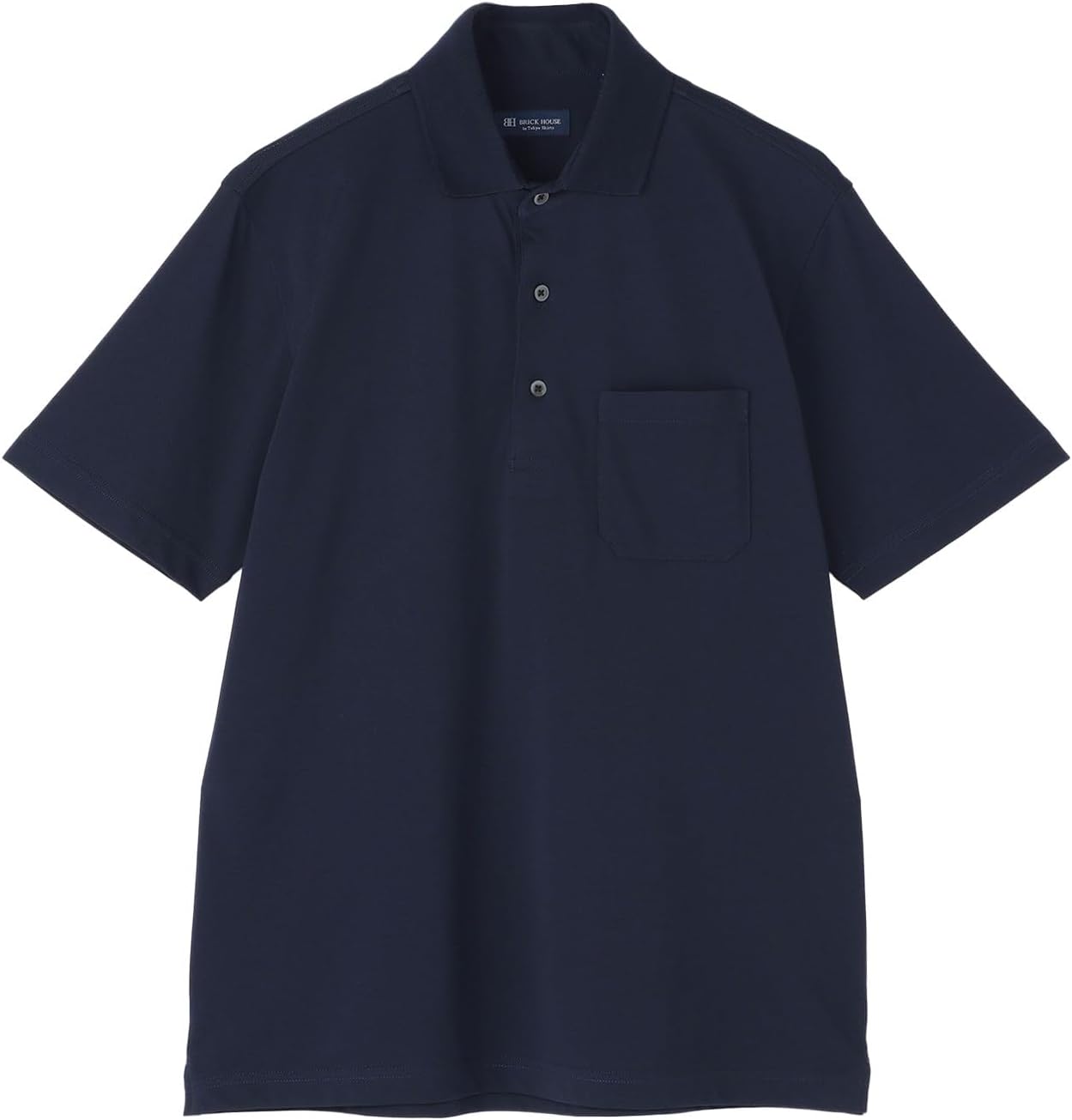 [BRICKHOUSE] ビズポロ ポロシャツ 接触冷感 半袖 メンズ BM02J102DP40W3R-29 ネイビー LLサイズ