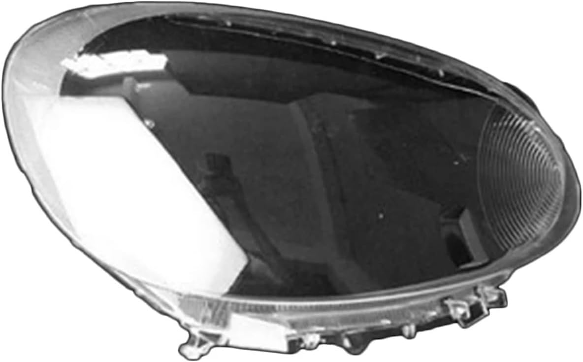 Compatible for Nissan for March 2010-2015 Front Car Protective Headlight Glass Lens Cover Shade Shell Auto Transparent Light Housing Lamp (Right)
